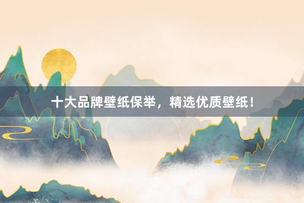 十大品牌壁纸保举，精选优质壁纸！